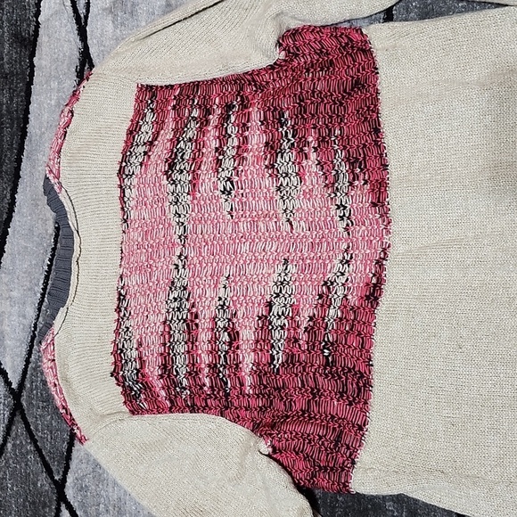 BKE AZTEC METALLIC SHIMMER OPEN CARDIGAN SWEATER - Picture 9 of 13